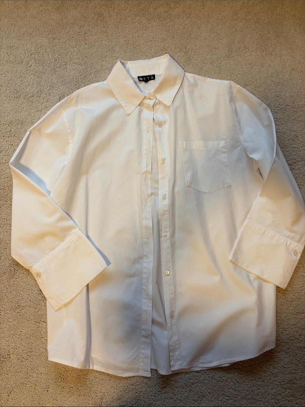 Seta women Classic White Button-Down Shirt